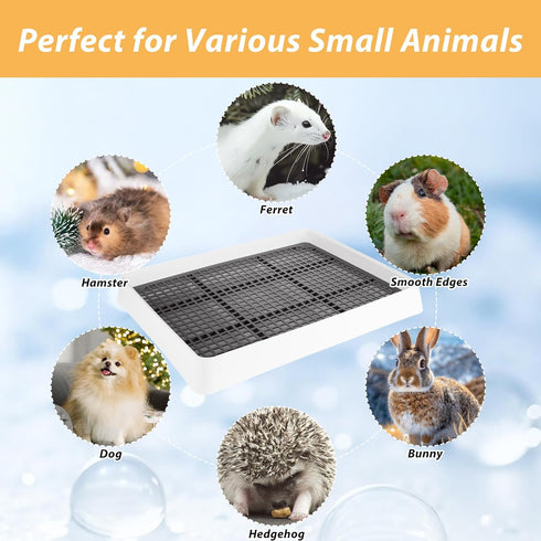 15x12x3 Inch 15x12x3 Rabbit Litter Box with Toilet Tray, Medium Bunny Litter Box for Rabbit, Guinea Pig Litter Boxes