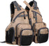 Lightweight Fly Fishing Vest with Multi Pockets - Adjustable Size Mesh Fishing Backpack for Men and Women