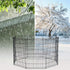 24 8 24" Bestpet Tall Foldable Dog Playpen Crate Fence Pet Kennel Play Pen Exercise Cage Panel Black