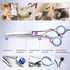 Maxshop Dog Grooming Scissors with Safety Round Tips - Heavy Duty Titanium Pet Grooming Trimmer Kit, Set of 3