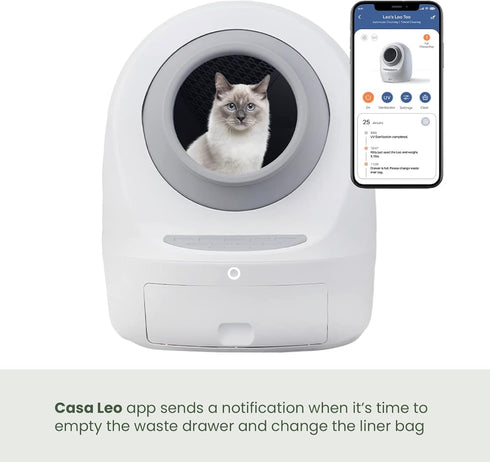 2mil 50 count Leo's Loo Too by Casa Leo I Waste Litter Drawer Liner Bags for Automatic Litter Boxes I Heavy Duty Thick