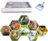 22x18 inches Petlex Rabbit Litter Box with Grate, Extra Large Rabbit Litter Pan for Cage, Bunny Restroom Litter Tray