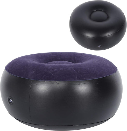 15 15 3 Yctze Stool Round, * * Portable Outdoor Camping Chair Inflatable Flocking Stool Footrest for Home Office Travel