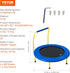 3FT 36" 3+ VEVOR Trampoline for Kids, Trampolines Indoor/Outdoor Trampoline for Toddlers, Foldable Mini Baby Jump Toy