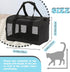 Soft-Sided Travel Carrier for Cats, Foldable Breathable Airline Approved Carrier for Small Medium Dogs Puppies Under 15