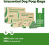 40 480 Counts Dog Poop Bags with Handles Large Size Rolls Big Sizes Leak Proof and Extra Thick Waste Bags Refill Rolls
