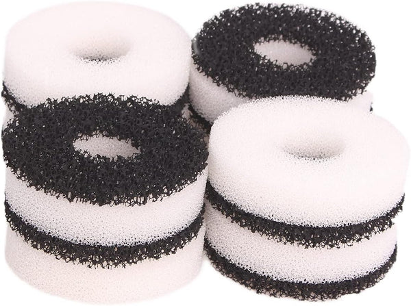 Compatible Filter Carbon Ring Service Kit for Biorb Aquarium (8X Foam, 8X Carbon)