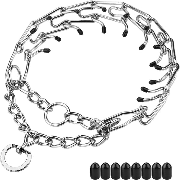 Prong Collar for Dogs - Adjustable Stainless Steel Training Collar for Large, Medium, and Small Dogs