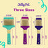 Double Sided Dog Slicker Brush, Small, Purple, Longer Pins, Flexible Head, Fine/Coarse Sides