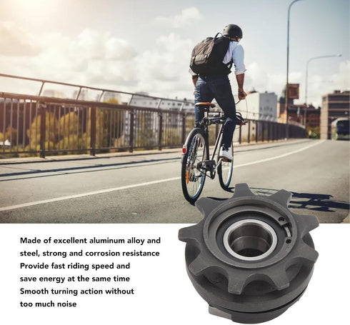 Single Speed Freewheel Bike Flywheel 9T, Folding Sprocket Gear Cycling Modified Accessory for Mountain Bike