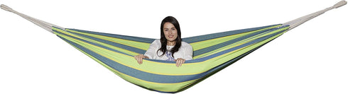 Trekmate Double Brazilian Hammock, Breathable Cotton Fabric Canvas for Camping, Outdoors Gear, Backpack, Hiking,