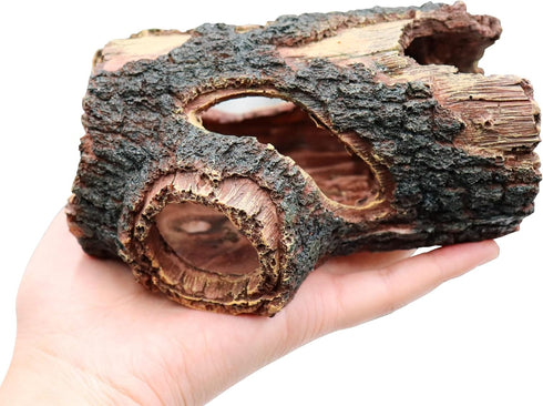 Neeenn Hermit Crab Hideout, Resin Simulation Stone Reptile Cave Hideout, Hermit Crab Climbing Toys, Terrarium Habitat