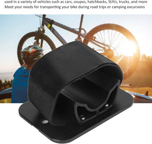 Yosoo Car Roof Bike Rear Wheel Bracket, Aluminum Alloy Rooftop Mount Holder for Mountain Bikes, Bicycles, EBikes
