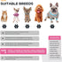 Dog Shoes for Hot Pavement, Anti-Slip Sole Dog Booties with Reflective Straps for Small Medium Dogs 4PCS Pink