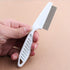 Double Sided Undercoat Rake Comb - Pet Grooming Tool for Dog and Cat Shedding, Dematting, Flea Comb Set (Blue/16 tooth)