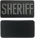 Sheriff Vest Patch Cool Subdued Gray 2x4 inches for County Sheriff Department Tactical Molle Vest