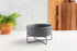 Waggo Simple Solid Dog Bowl with Iron Stand, Single Ceramic Feeder or Water Bowl for Small or Large Dogs (Small,