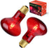 AOMRYOM 100W Infrared Heat Lamp Bulb, 2 Pack Red Light for Pet Lizards, Bearded Dragons, Snakes & Reptiles