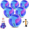 6 Pack Volleyballs Official Size 5, Soft Bulk Recreational Volley Balls with