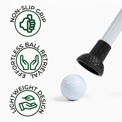 30" Gimme TAMP-IT Grabber Golf Ball Retriever Lightweight Pickup Tool, Easy Retrieval, Ideal for Scramble Play