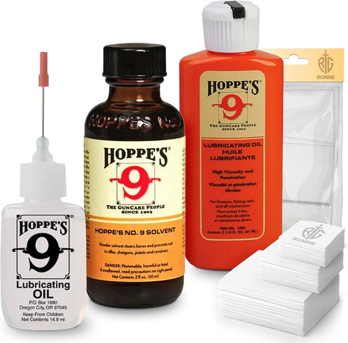 Gun Cleaning Kit with Oil and Cleaner, Bore Cleaner Solvent, Precision Lubricating Gun Oil Refill, 40 Gun Cleaning