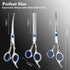Saccison 4 1 Professional in Dog & Cat Grooming Scissors Kit with Safety Round Tips,Sharp & Durable,Dog Shears
