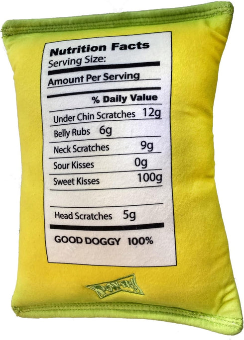Huxley & Kent Sour Scratch (Small) Power Plush Dog Toy with Squeaker, Funny Cute Dog Toy