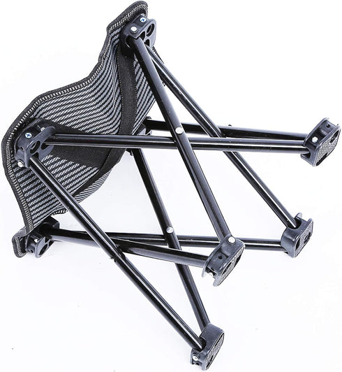 220 lbs, Mini Chair Folding Camping Stool Outdoor Portable Stools Lightweight with Carry Bag, Support Black