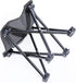 220 lbs, Mini Chair Folding Camping Stool Outdoor Portable Stools Lightweight with Carry Bag, Support Black