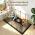 12 48''L 24''W 16''H, Tresbro Guinea Pig Cage with Waterproof Mat & Transparent Panels, Bunny Enclosure and Indoor