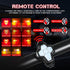 USB Rechargeable Bike Tail Light with Turn Signals, 11 Modes Bright LED Rear Light, Waterproof Safety Warning (Pack of