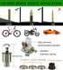 LED Tire Lights for Car 4 Pack, Waterproof Valve Stem Caps for Kids Boys, Bicycle Motorcycle Tyre Spoke Lights