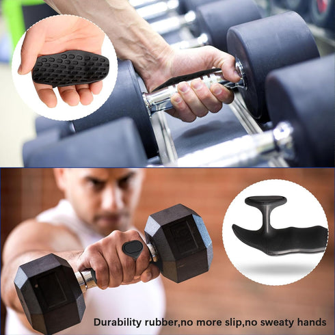 NiuMid Anti-Slip Workout Grips - Ergonomic Rubber Hand Protector Gloves for Weight Lifting, Pull-Ups, Gym Training