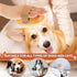 Suclain 2 Pcs Dog Cat Bristle Brush for Shedding, Soft Oval Palm Beech Brush with Boar Bristles for Dogs and Cats