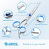 GLADOG 5 in 1 Professional Dog Grooming Scissors Set with Safety Round Tips, Heavy-duty Shears for Cats