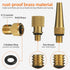 Gionfe 25PCS Nozzle Bicycle Presta Schrader Valve Adaptor Tools, Brass Bike Pump Adaptters,Ball Pump Needle, Balloon