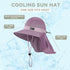 Sukeen Cooling Sun Hat for Men Women, UPF50+ Wide Brim Fishing Hat with Neck Flap, Adjustable Foldable