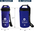 Floating Cooler Bag Insulated Dry Backpack - Waterproof, Leak Proof, Collapsible Cooler with Padded Shoulder Strap -