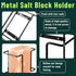 U0U 2 4 lb Pcs Salt Block Holder for Deer Blocks,Rust Resistant Mineral Block Holder,Salt Lick Block Holder for Horses