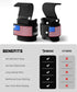 DMoose Fitness Weight Lifting Hooks (Pair) for Deadlifts, Pull Ups, Rows & Shrugs - Anti-Rip Nylon Strap Hand Grips