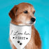 I Loved Her First Wedding Dog Bandana, Engagement Valentine's Pet Scarf Bibs for Wedding Photo Props
