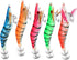 Angoily 11g 8.5cm Simulated Shrimp Fishing Lures Set, Luminous Plastic Soft Bait