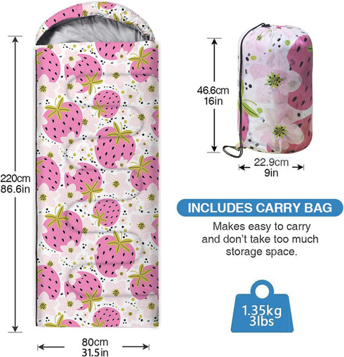oaskys Sleeping Bag for Adults, Lightweight Waterproof Backpacking Camping Sleeping Bag for Kids
