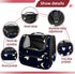 (1) White Baby Elephants Cat Carriers Dog Carrier Pet Carrier with Locking Safety Zippers for Cats, Kitties, Puppies