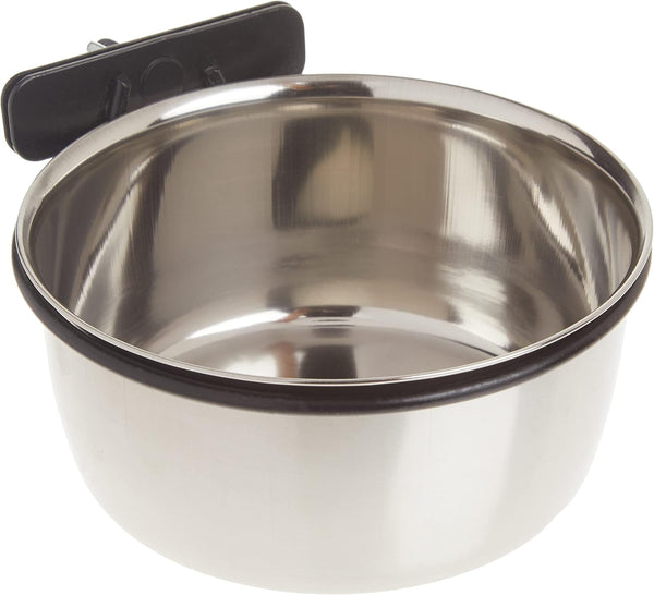 ProSelect Stainless Steel Coop Cups, 16-Ounce, Versatile for Pet and Animal Cages, Silver