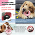 Cute Donut Dog Toy, Indestructible Squeaky Chew Toy for Aggressive Chewers, Medium & Large Breeds (Pink)