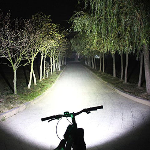 TANSOREN Bike Light - LED 4000 Lumen Rechargeable Headlight for Night Riding, Waterproof Bicycle Light