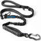IOKHEIRA Multifunctional Leash with Car Seatbelt for Large, Medium Dogs, Adjustable 4-6 FT Strong Bungee Leash