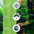 SunGrow 50 Pcs Mini Catappa Indian Almond Leaves for Betta Fish Aquarium, Improves Habitat and Lowers pH