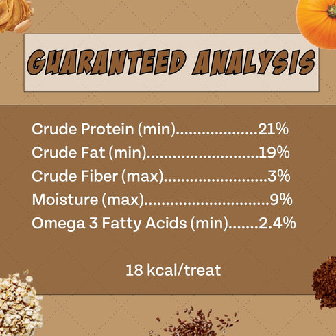 Peanut Butter, Cricket, Pumpkin Gut Health Dog Treats - 5oz, 2-Pack | Natural Prebiotic, Made in USA